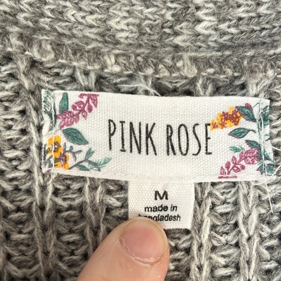 Pink Rose long sweater - Picture 2 of 3